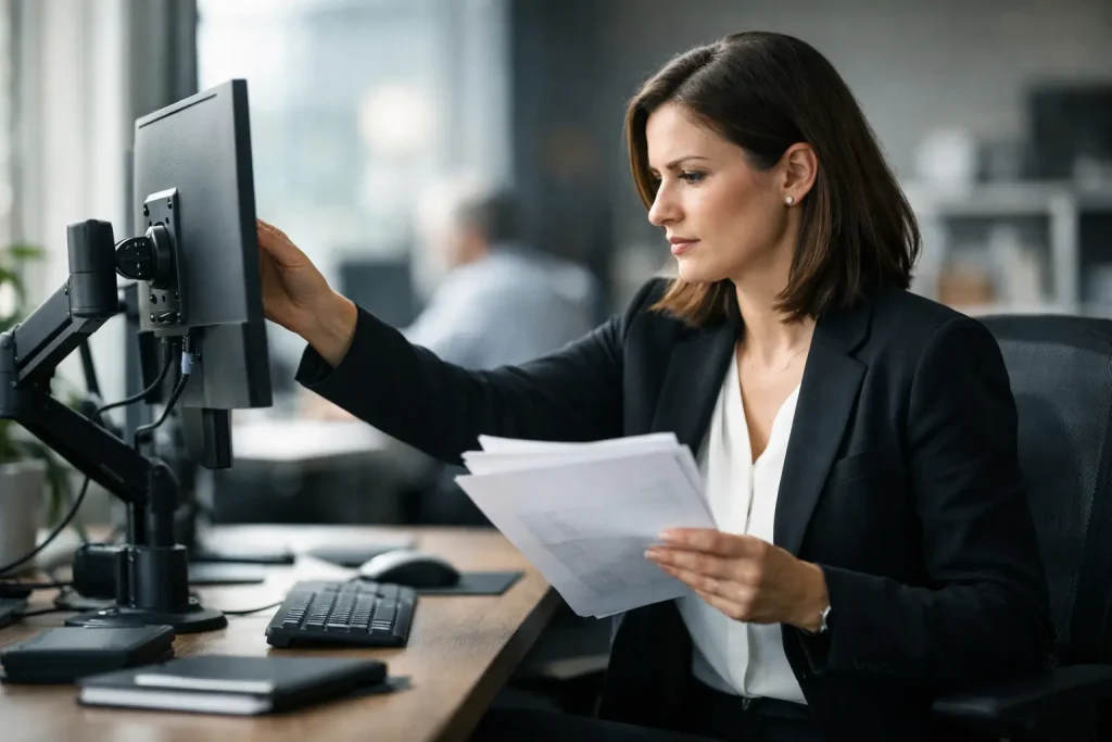 Praca przy monitorze